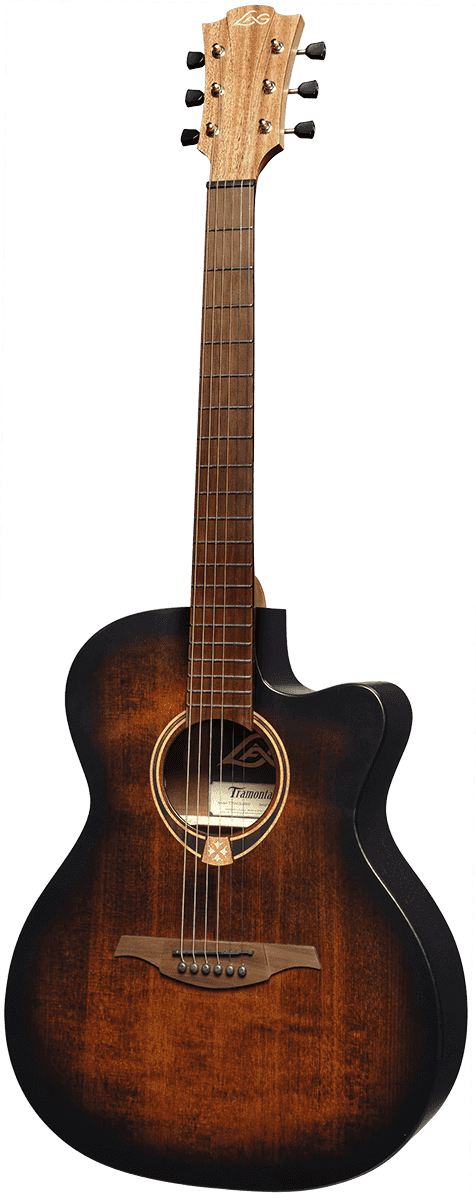 Lag T70ACE-B&B Auditorium Cutaway Acoustic-Electric Black &amp; brown